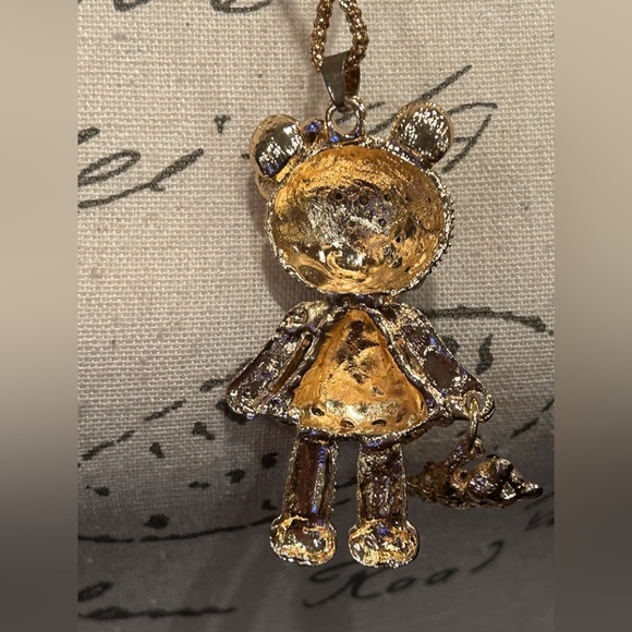 Betsy Johnson Bear Necklace - Picture 2 of 4